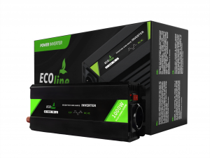 EcoLine - Omvormer 12V Naar 220V/230V - 1000w Vermogen - Gemodificeerde sinus - Auto omvormer