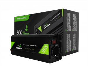 EcoLine - Omvormer 24V Naar 220V / 230V - 1000w Vermogen - Zuivere sinus - Auto omvormer