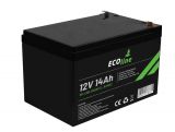 EcoLine - AGM 12V - 14AH VRLA Battery - 151 x 98x 94(98) - Deep Cycle Battery